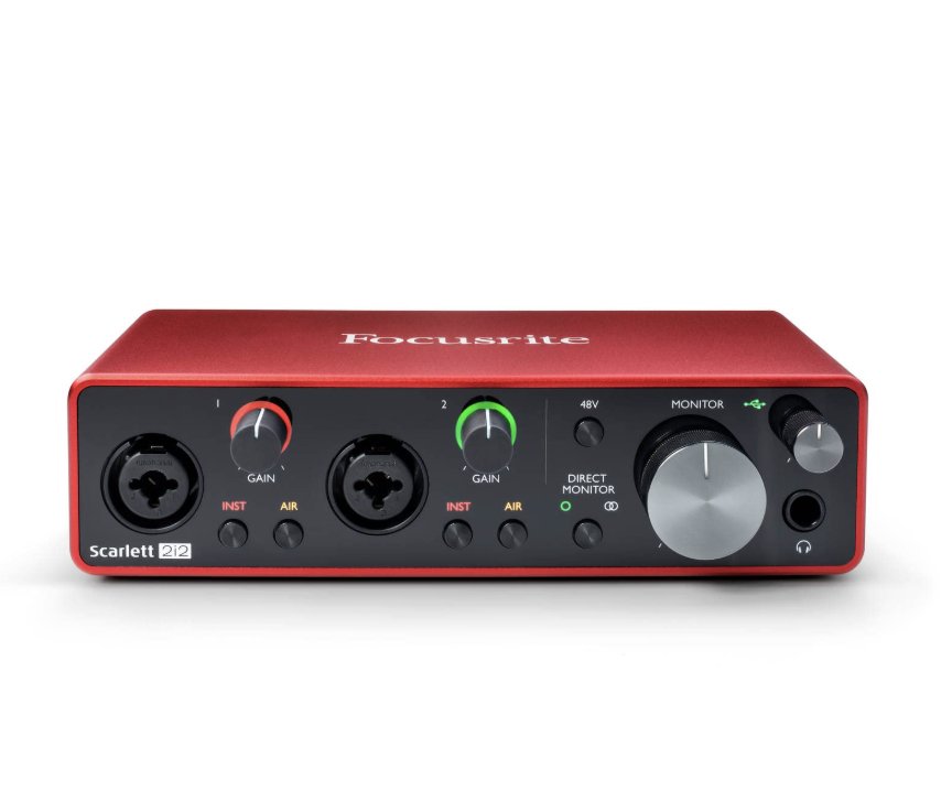 Focusrite Scarlett 2i2 - Professional Audio Monitoring & Recording Equipment